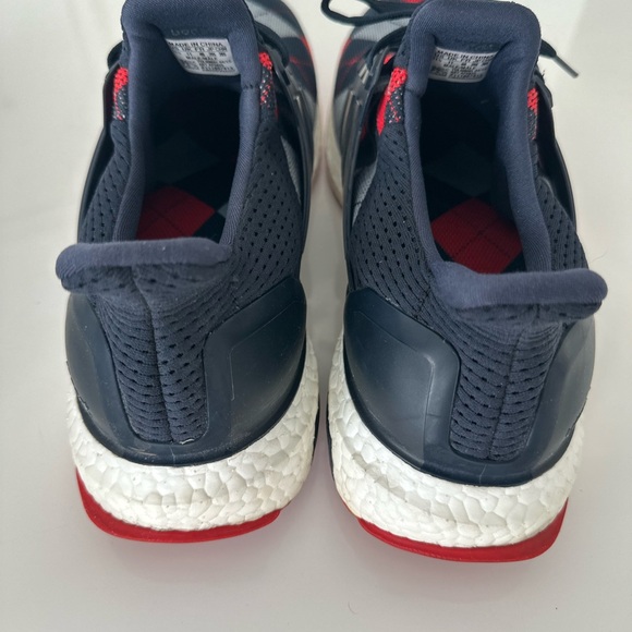 Adidas Ultraboost Red and Blue Argyle Sneakers Kris Van Assche - Picture 4 of 6